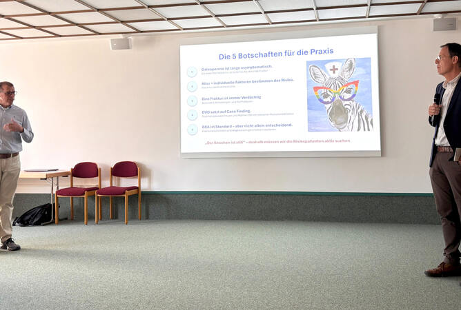 Dr. med. Ralf Kneller, Facharzt für Allgemeinmedizin, Lindau (Bodensee) (links) und Dr. med. Axel Gassen (rechts).
